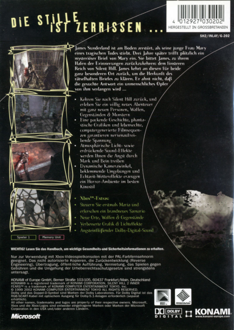 Silent Hill 2 : Restless Dreams dos