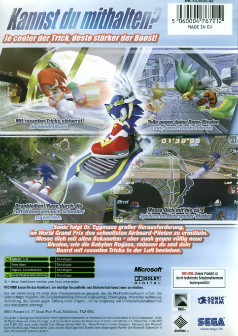 Sonic Riders dos