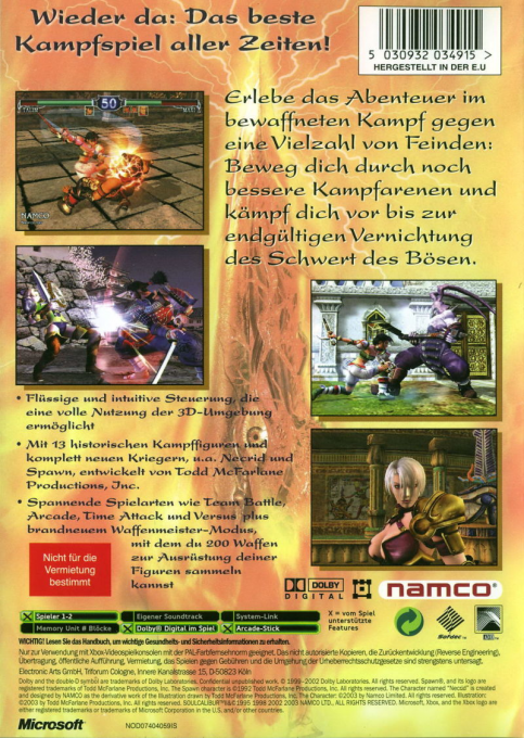 SoulCalibur II dos