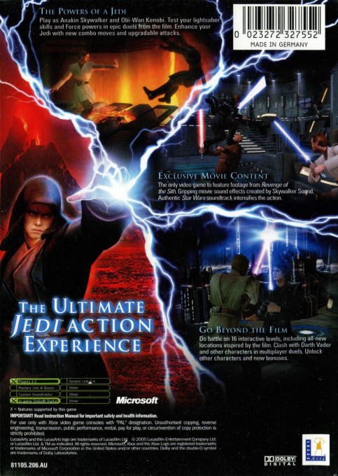 Star Wars Episode III : La Revanche des Sith dos