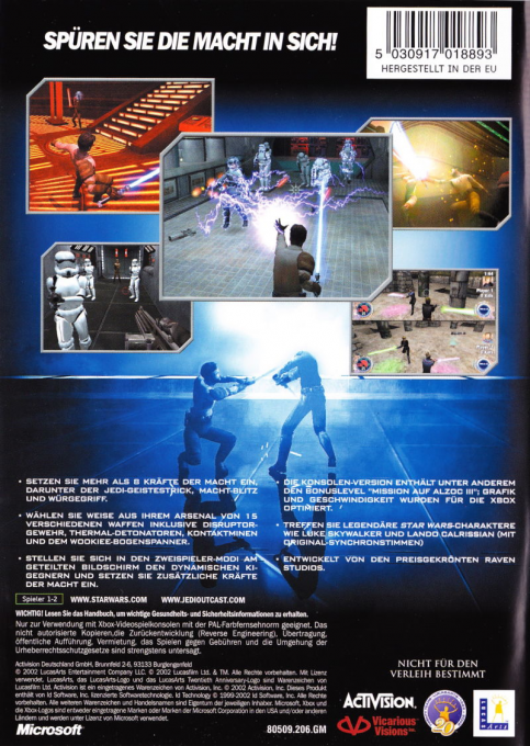 Star Wars : Jedi Knight II : Jedi Outcast dos