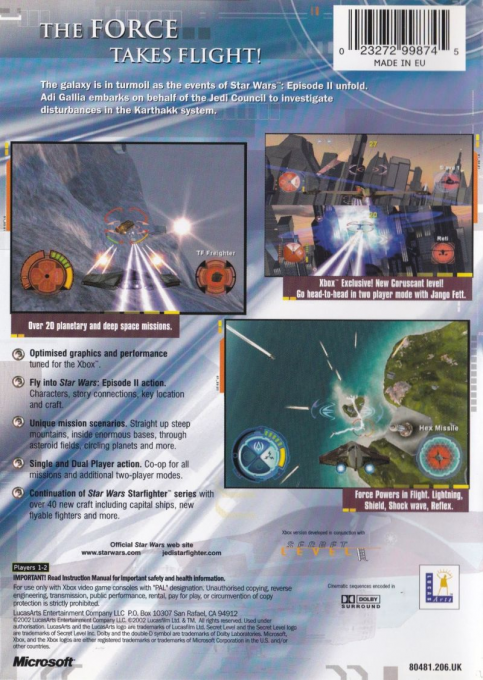 Star Wars : Jedi Starfighter dos