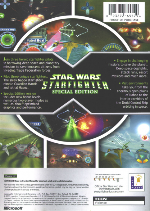 Star Wars : Starfighter : Special Edition dos