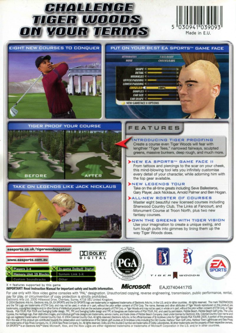 Tiger Woods PGA Tour 06 dos