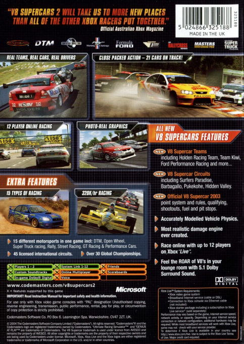 TOCA Race Driver 2 : Ultimate Racing Simulator dos