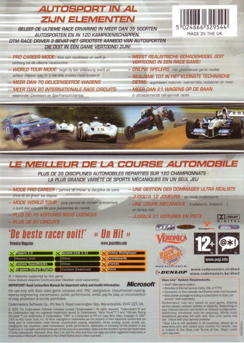 Toca Race Driver 3 dos