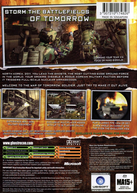 Tom Clancy's Ghost Recon dos