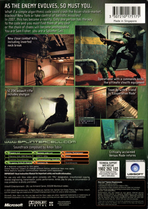 Tom Clancy's Splinter Cell : Chaos Theory dos