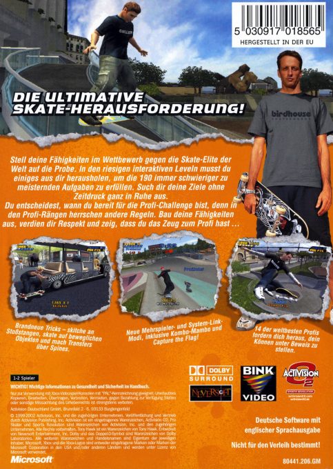 Tony Hawk's Pro Skater 4 dos