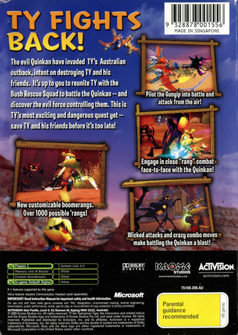 TY The Tasmanian Tiger 3 : Night Of The Quinkan - Dos