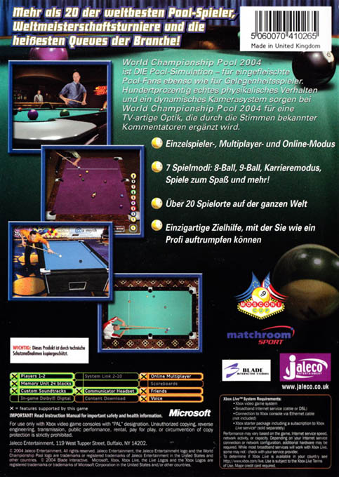 World Championship Pool 2004 - Dos