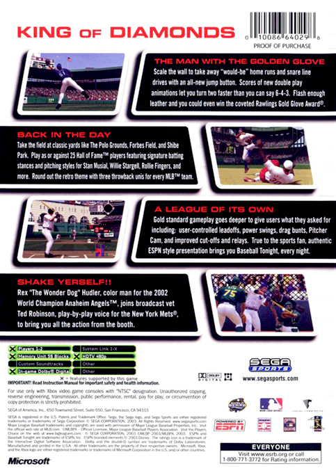 World Series Baseball - Dos