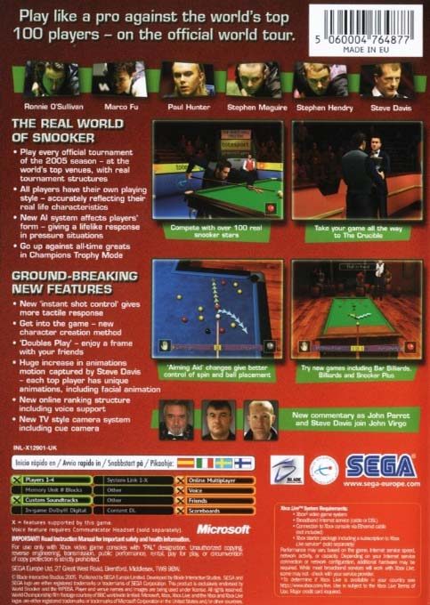 World Snooker Championship 2005 dos