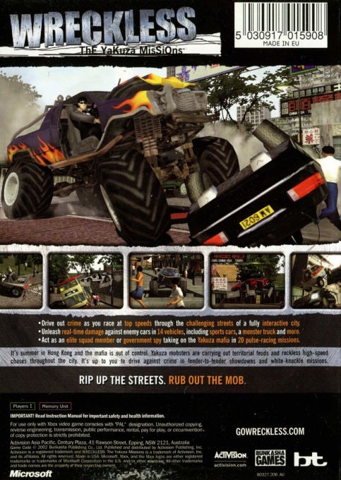 Wreckless : Mission Yakusas - Dos