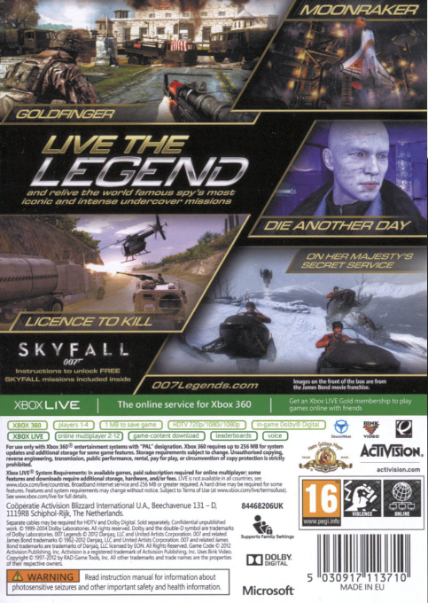 007 Legends - Dos