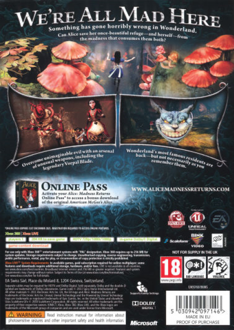 Alice: Madness Returns dos