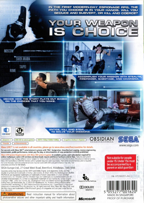 Alpha Protocol - Dos