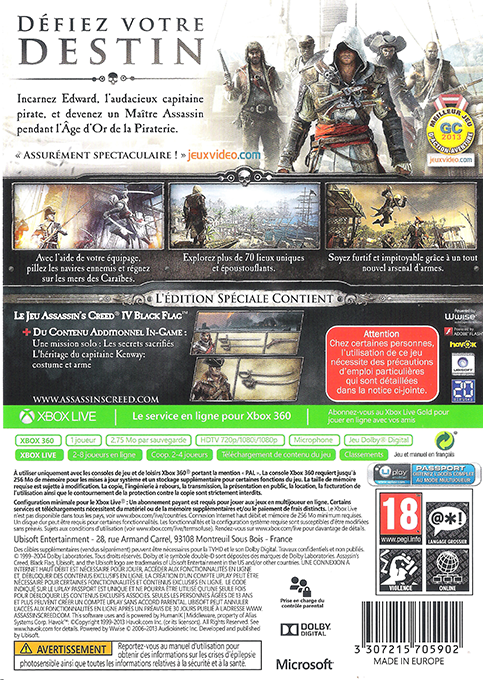 Assassin's Creed IV : Black Flag dos