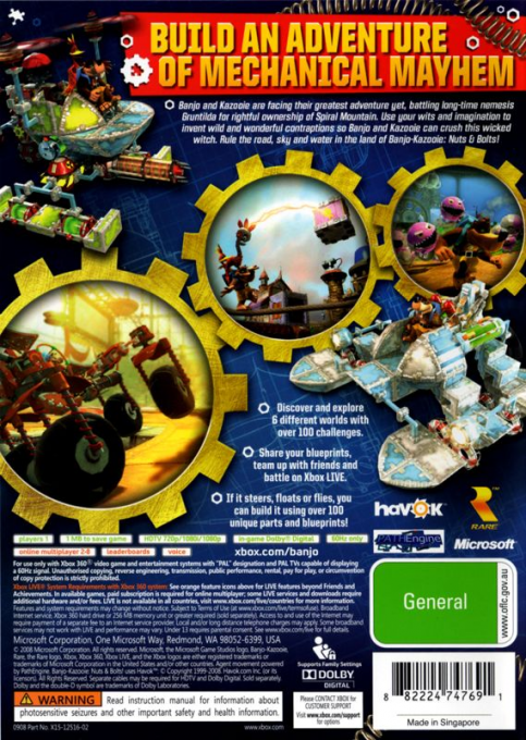 Banjo-Kazooie : Nuts and Bolts - Dos