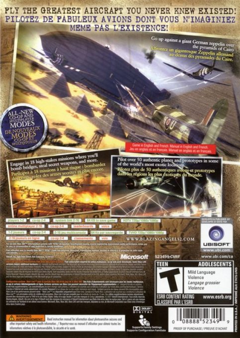 Blazing Angels 2 : Secret Missions of WW II dos