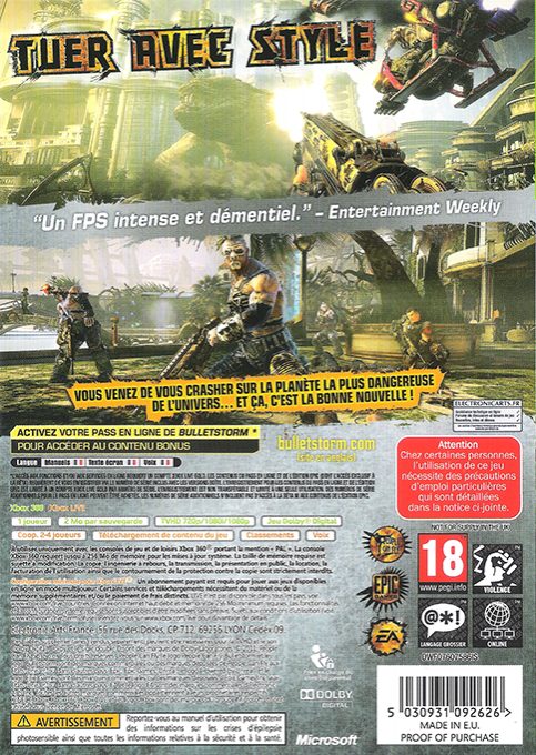 Bulletstorm - Dos