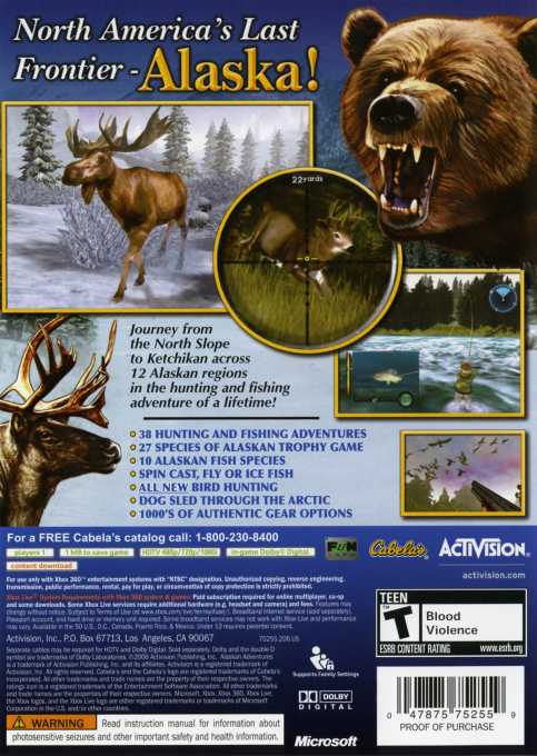 Cabela's Alaskan Adventures dos