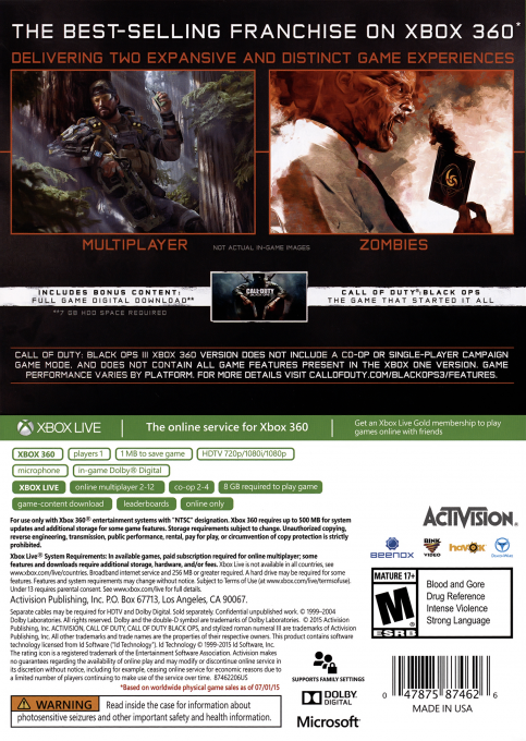 Call of Duty : Black Ops - Dos