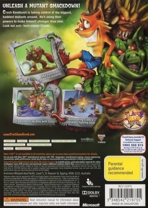 Crash : Mind over Mutant dos