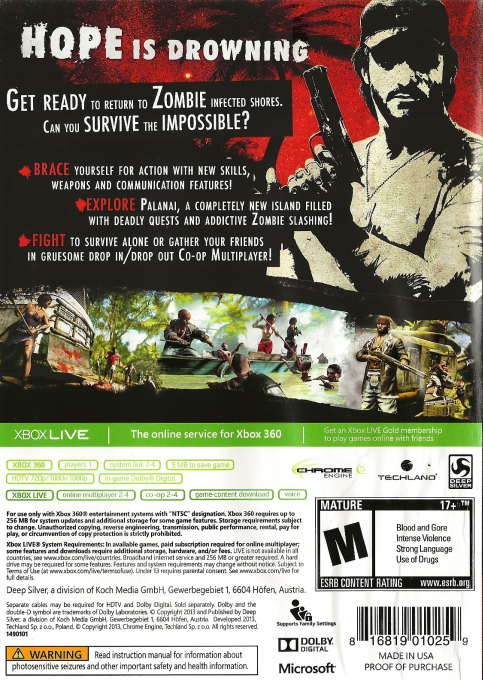 Dead Island Riptide dos
