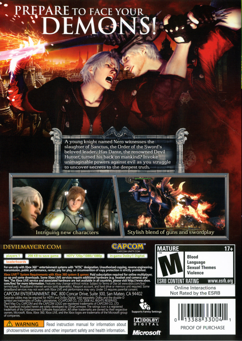 Devil May Cry 4 dos