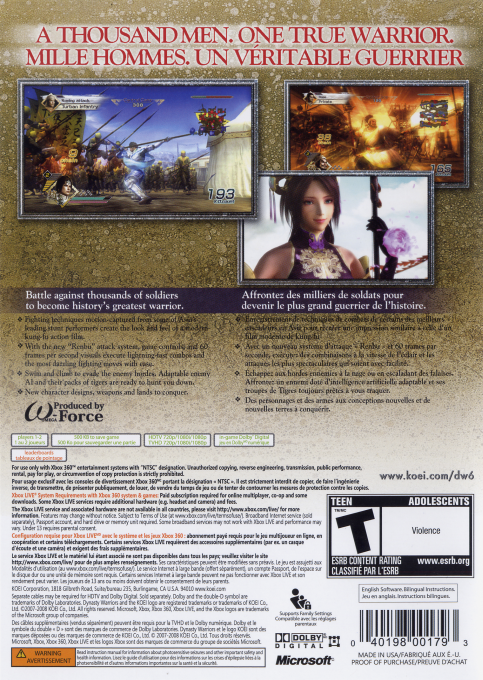 Dynasty Warriors 6 - Dos