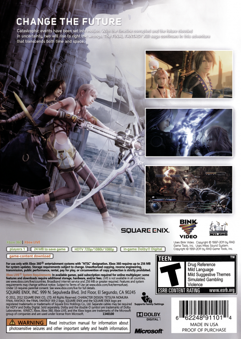 Final Fantasy XIII - Dos