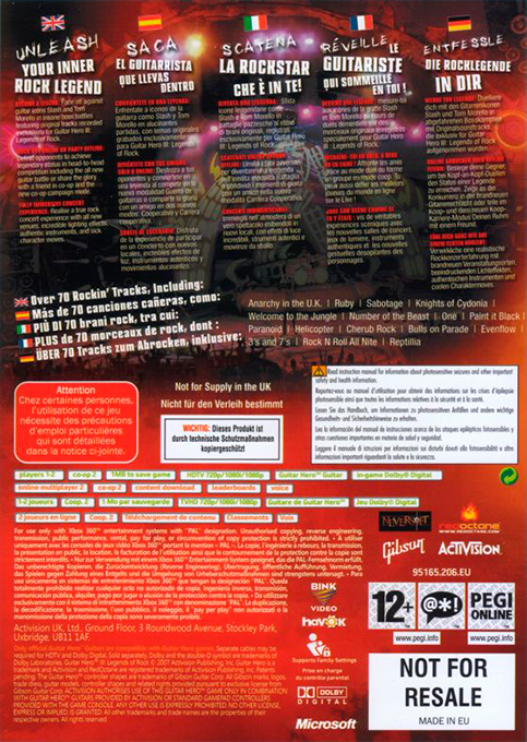 Guitar Hero III : Legends of Rock - Dos