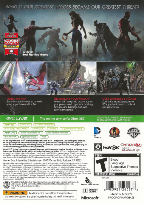 Injustice : Gods Among Us dos