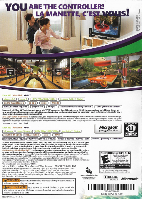 Kinect Adventures ! dos