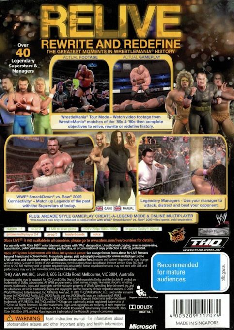Legends of Wrestlemania - Dos