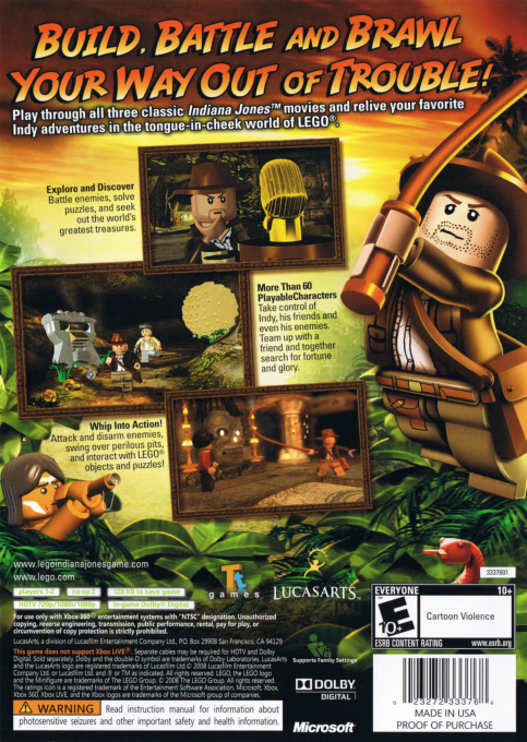LEGO Indiana Jones : La Trilogie Originale dos
