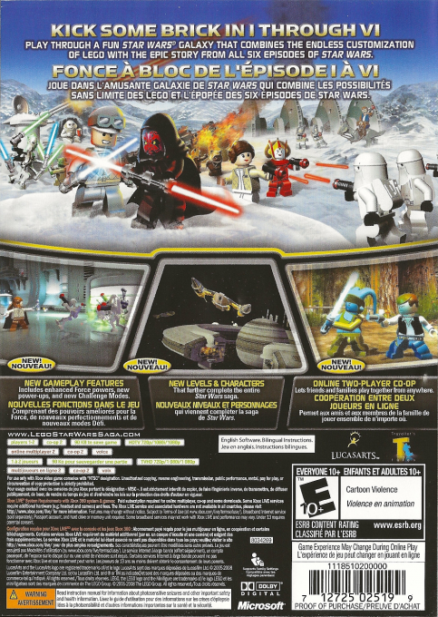 LEGO Star Wars : La Saga Complète dos