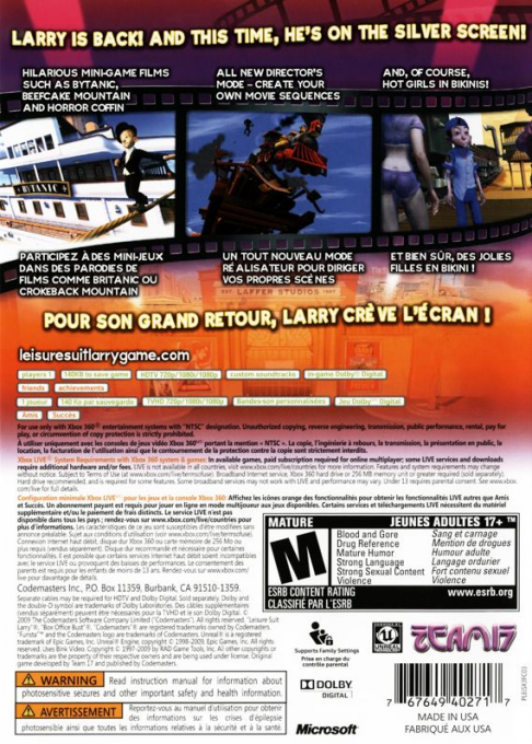 Leisure Suit Larry : Box Office Bust - Dos