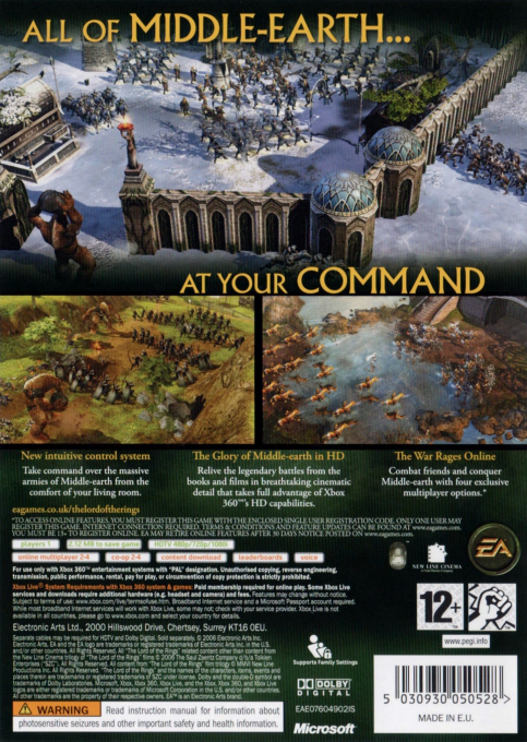 Lord of the Rings, The - The Battle for Middle-Earth II - Dos