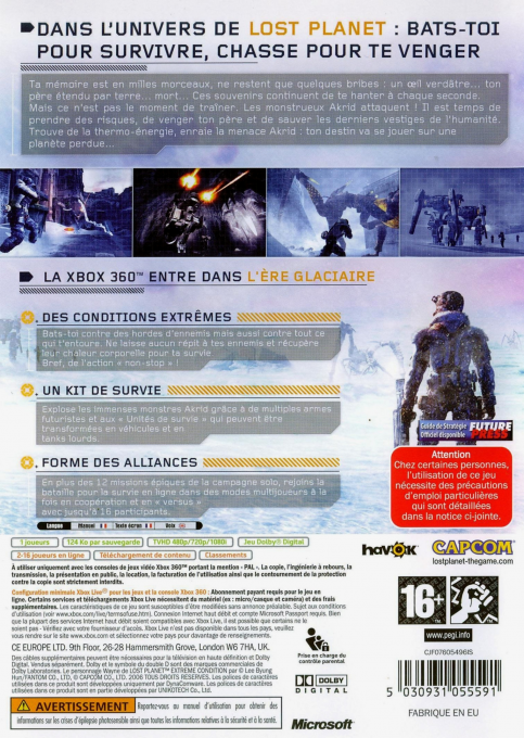 Lost Planet : Extreme Condition - Dos