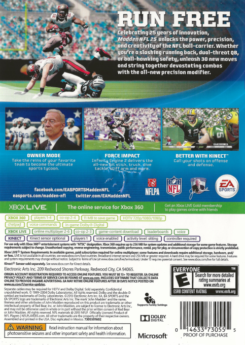 Madden NFL 25 dos