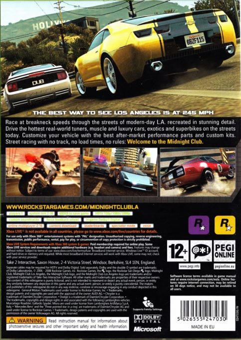 Midnight Club : Los Angeles dos