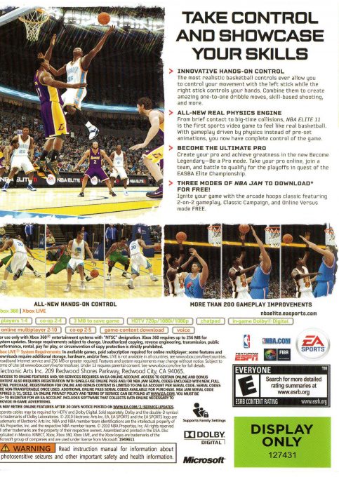 Nba Elite 11 - Dos