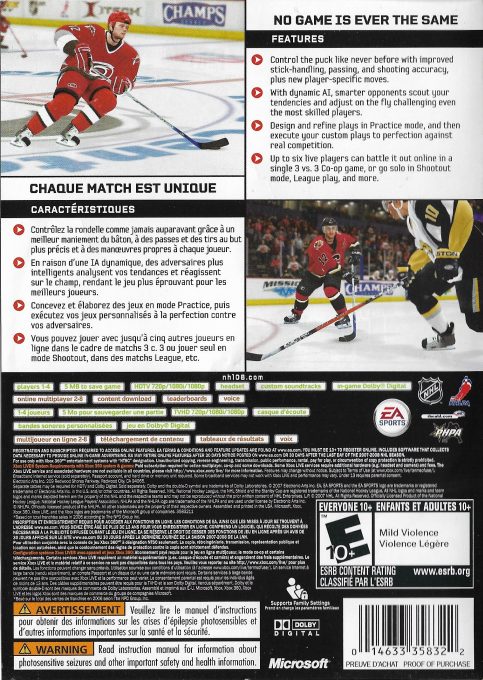 NHL 08 - Dos