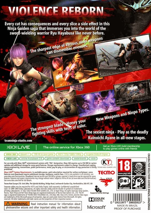 Ninja Gaiden 3 : Razor's Edge - Dos