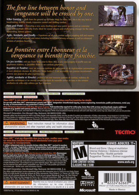 Ninja Gaiden II - Dos