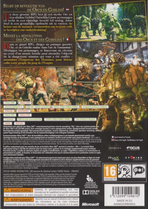 Of Orcs And Men - Dos