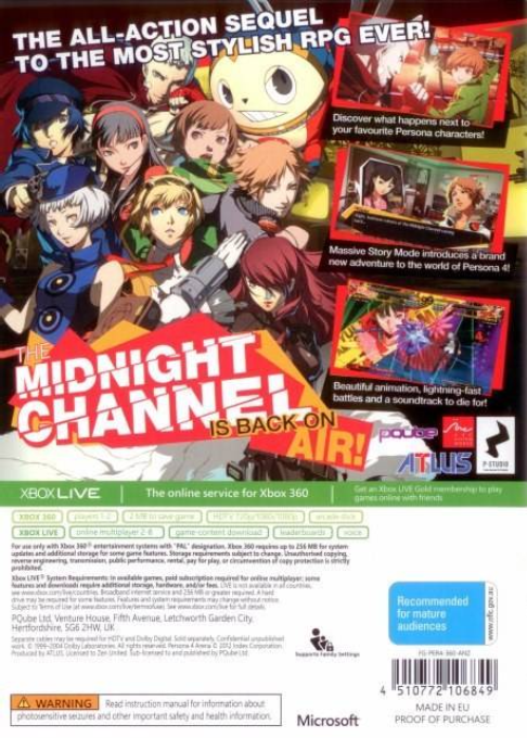 Persona 4 : Arena dos