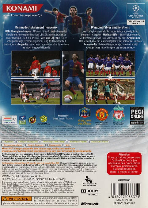 Pro Evolution Soccer 2009 dos
